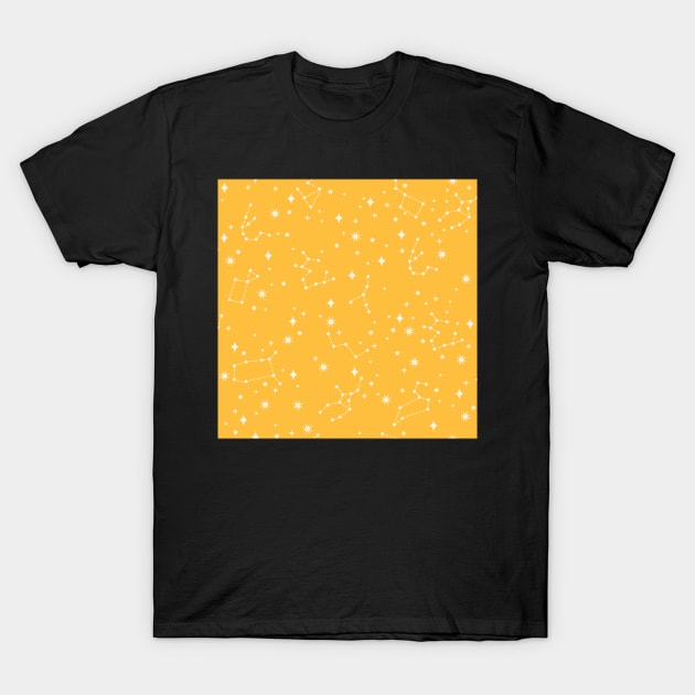 Yellow Constellations T-Shirt by latheandquill